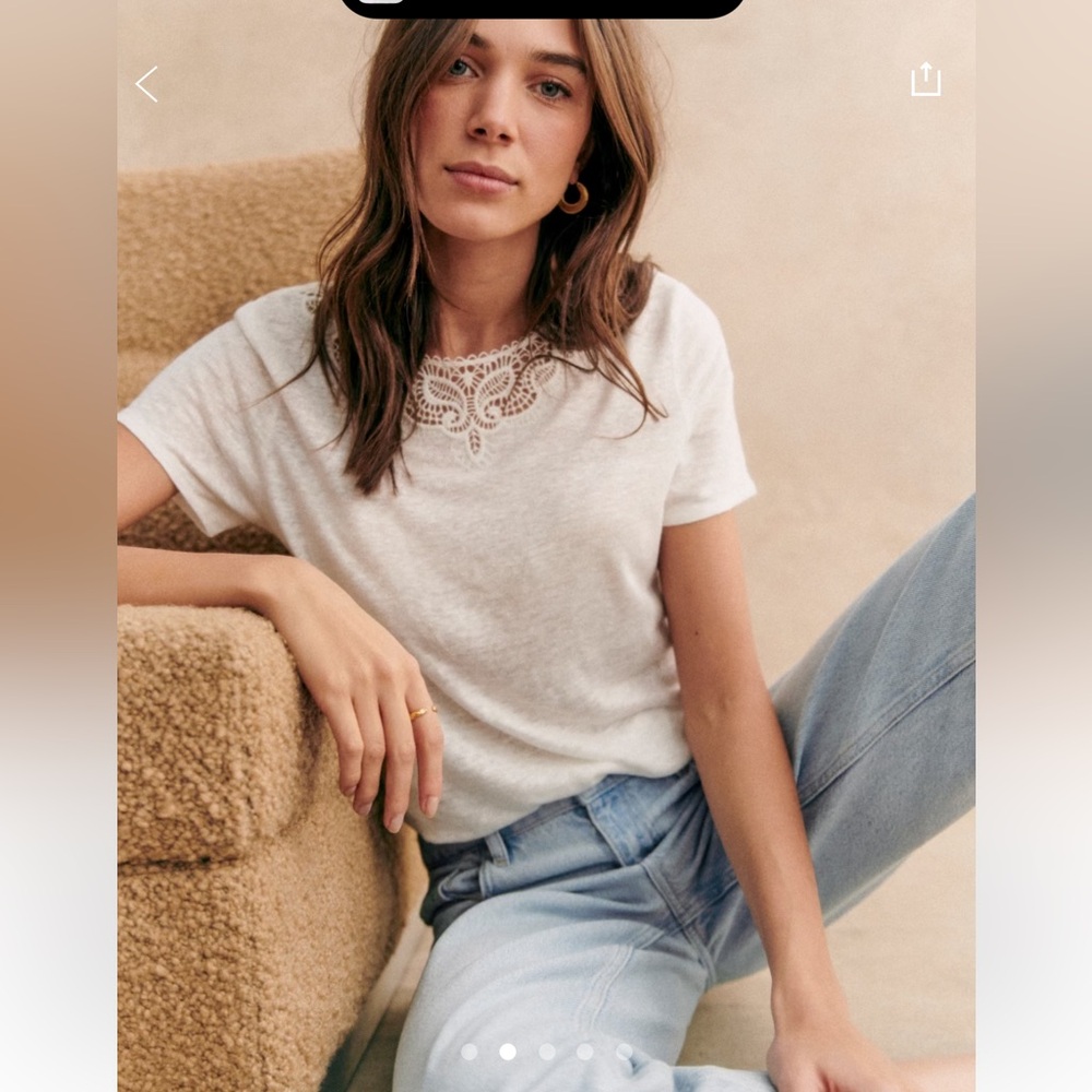 White Sezane Top